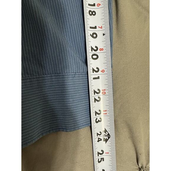 Dockers Men’s Button Down Shirt size XXL Blue Striped Long Sleeve Casual Dressy - Picture 11 of 11